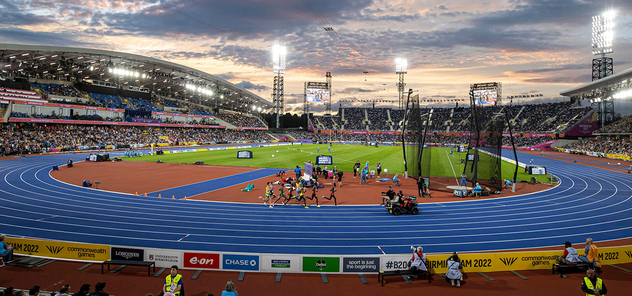 A general view of the athletics stadium at the Commonwealth Games in Birmingham