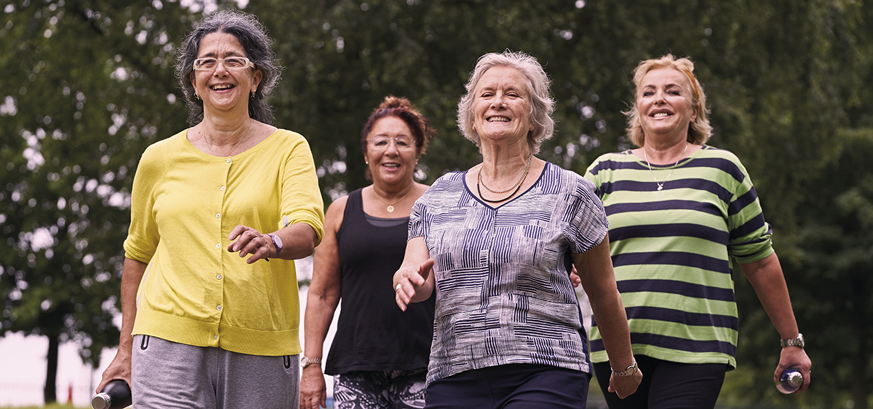 A group of women walking 