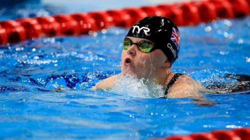 girl swimming