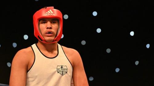 boy in boxing gear