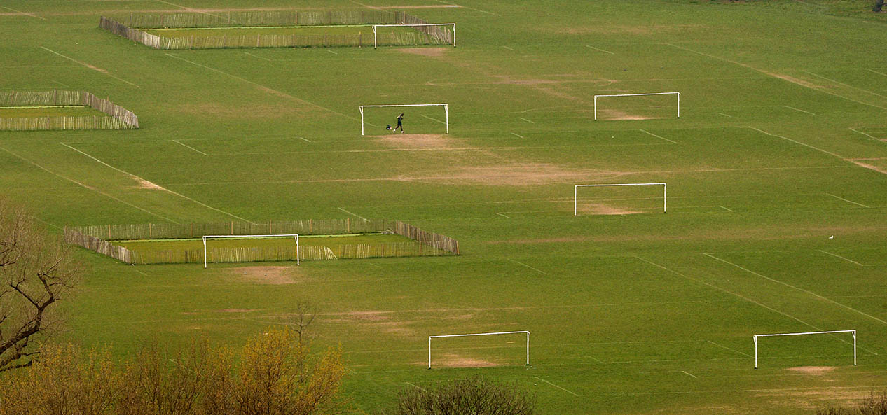 Football pitches from the sky