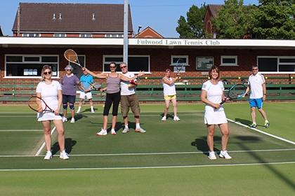 Fulwood LTC members pose last summer