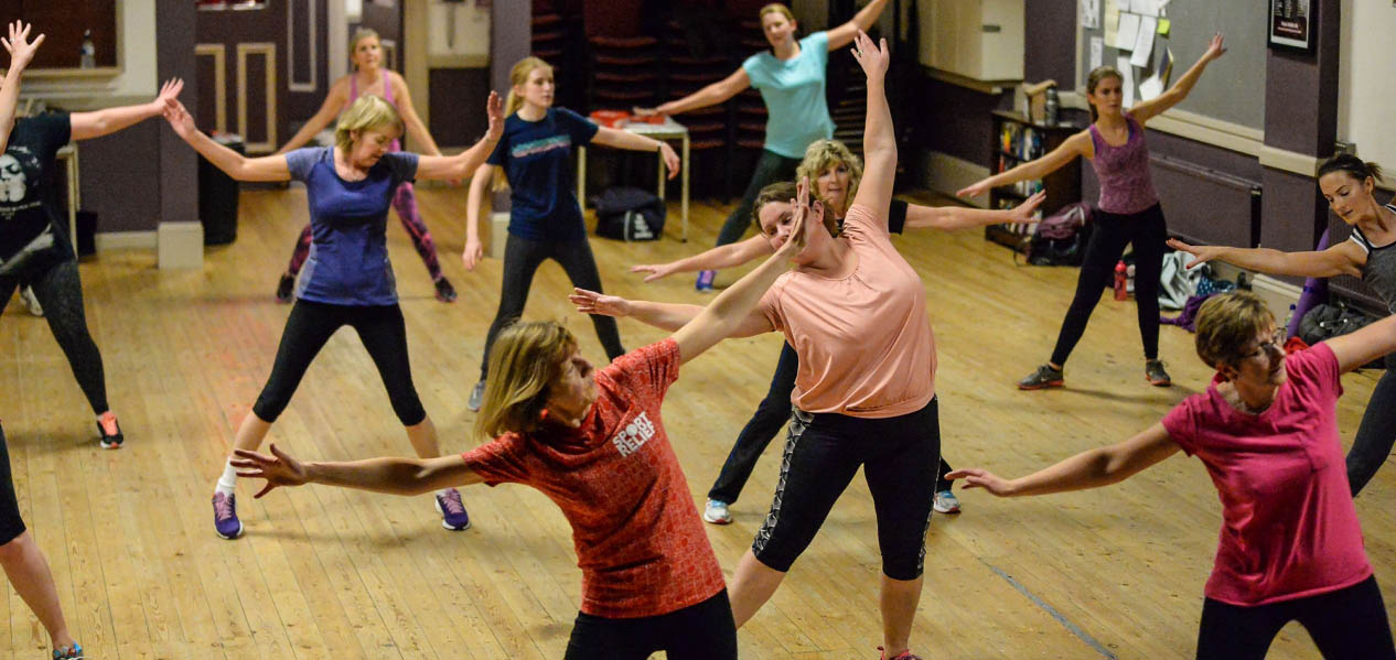 Women enjoying dance