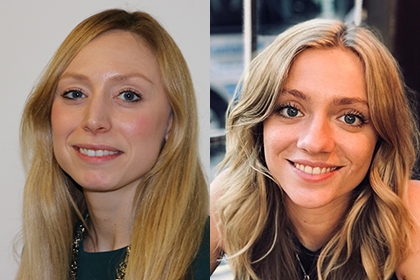 Headshots of Kristen Natale and Alice Metcalf