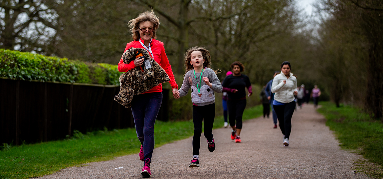 People taking part in a park run before the coronavirus crisis