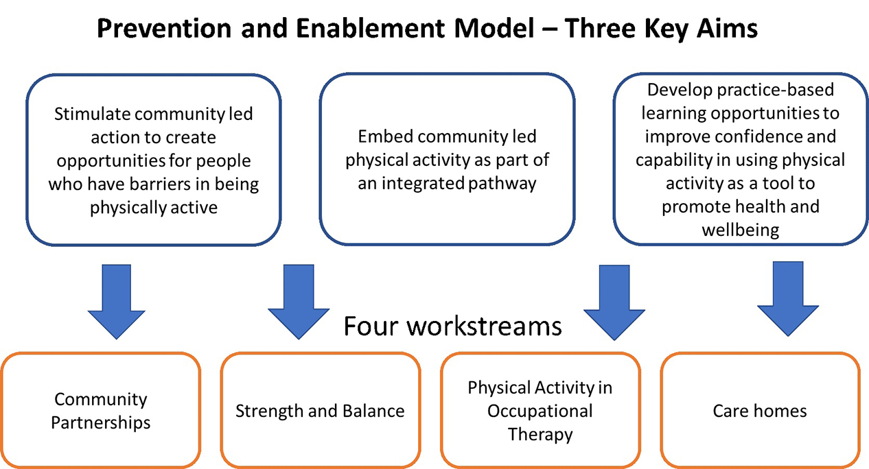 Illustration of Essex local delivery pilot's Prevention and Enablement Model
