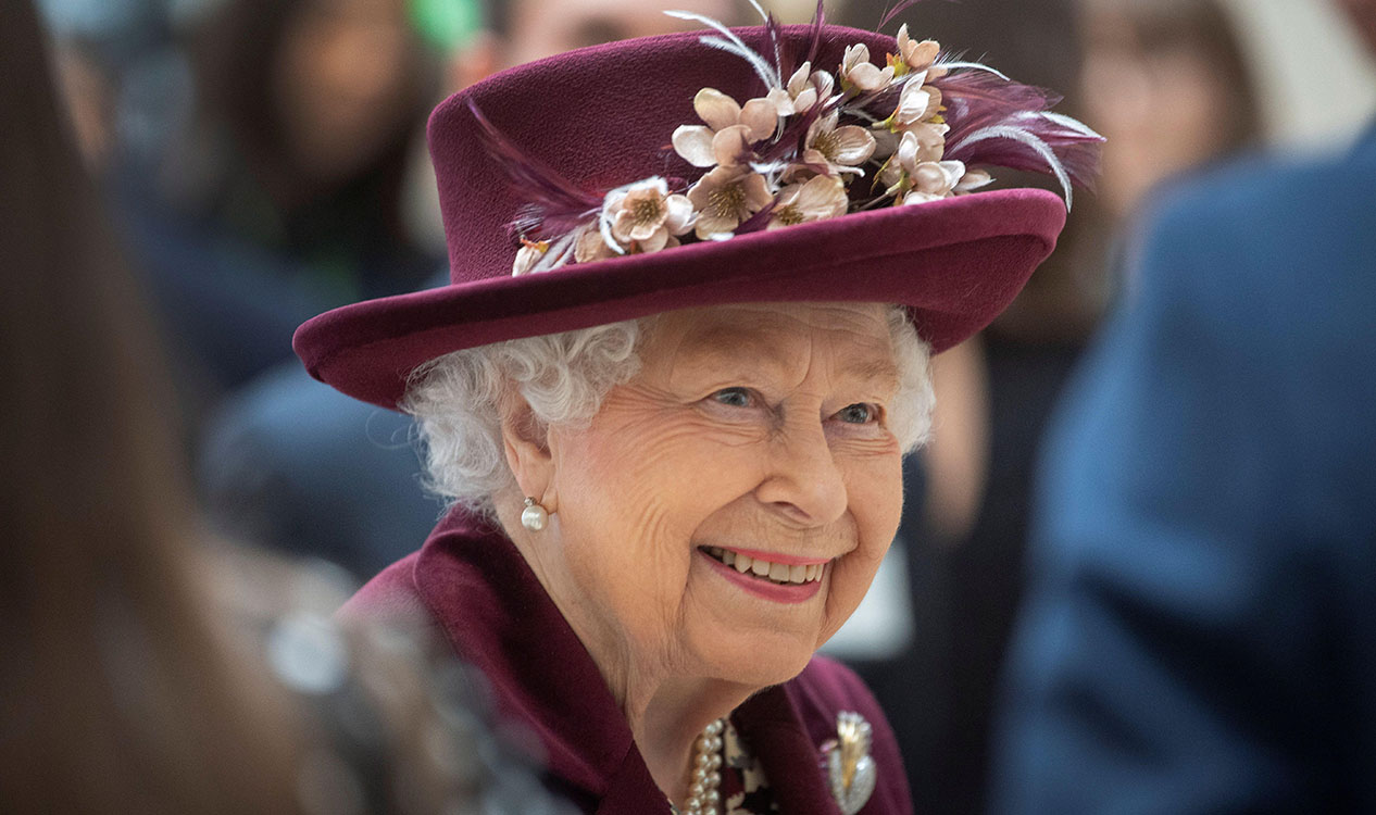 A picture of Her Majesty Queen Elizabeth II smiling