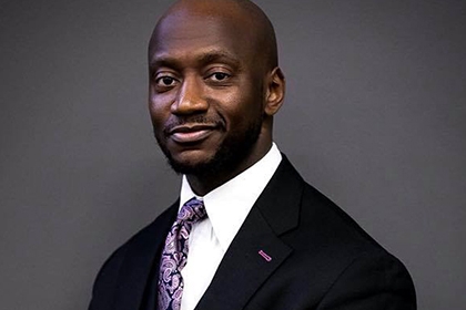 Headshot of Tunde Okewale, Chair of Sport England’s Talent Inclusion Advisory Group 