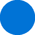 Light blue circle